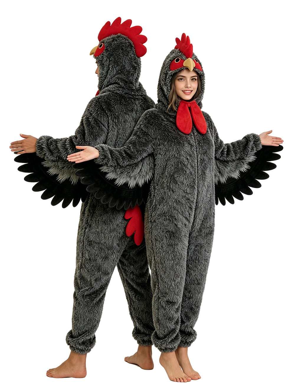 Grey Chicken Costume Adult