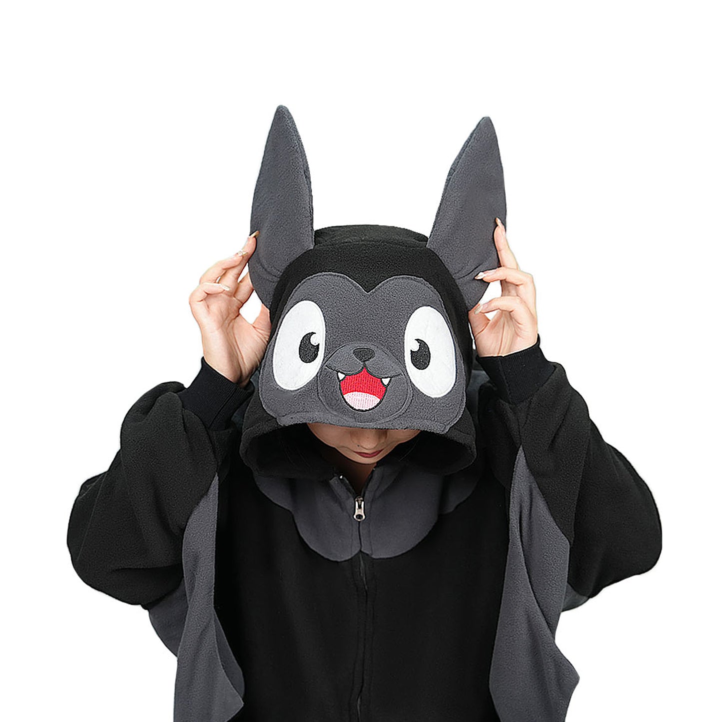 Black Bat Onesie Costume Pajamas