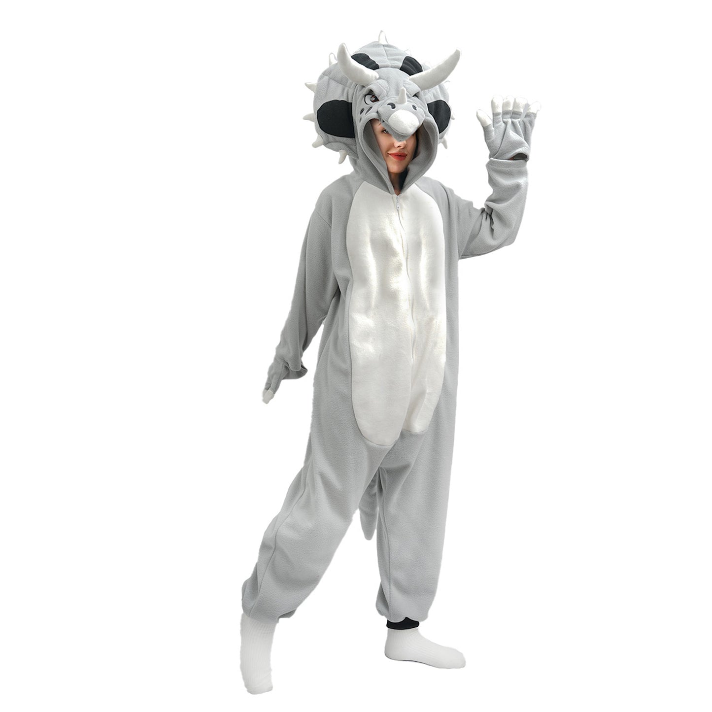 Triceratops Onesie Pajamas Costume