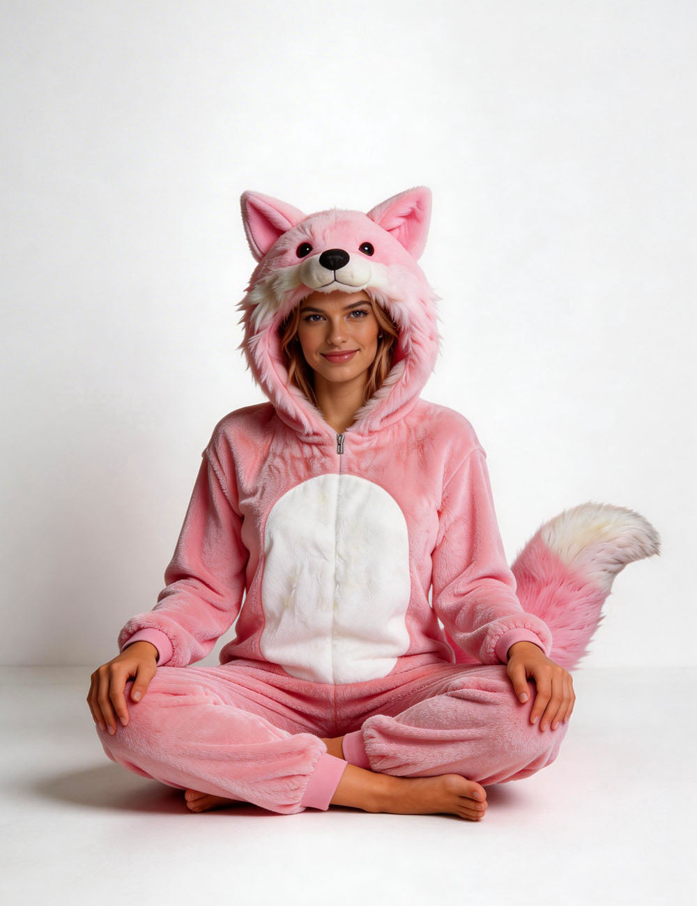 Pink Fox Onesie