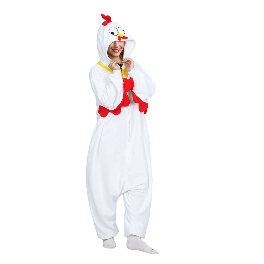 Adult White Chicken Onesie