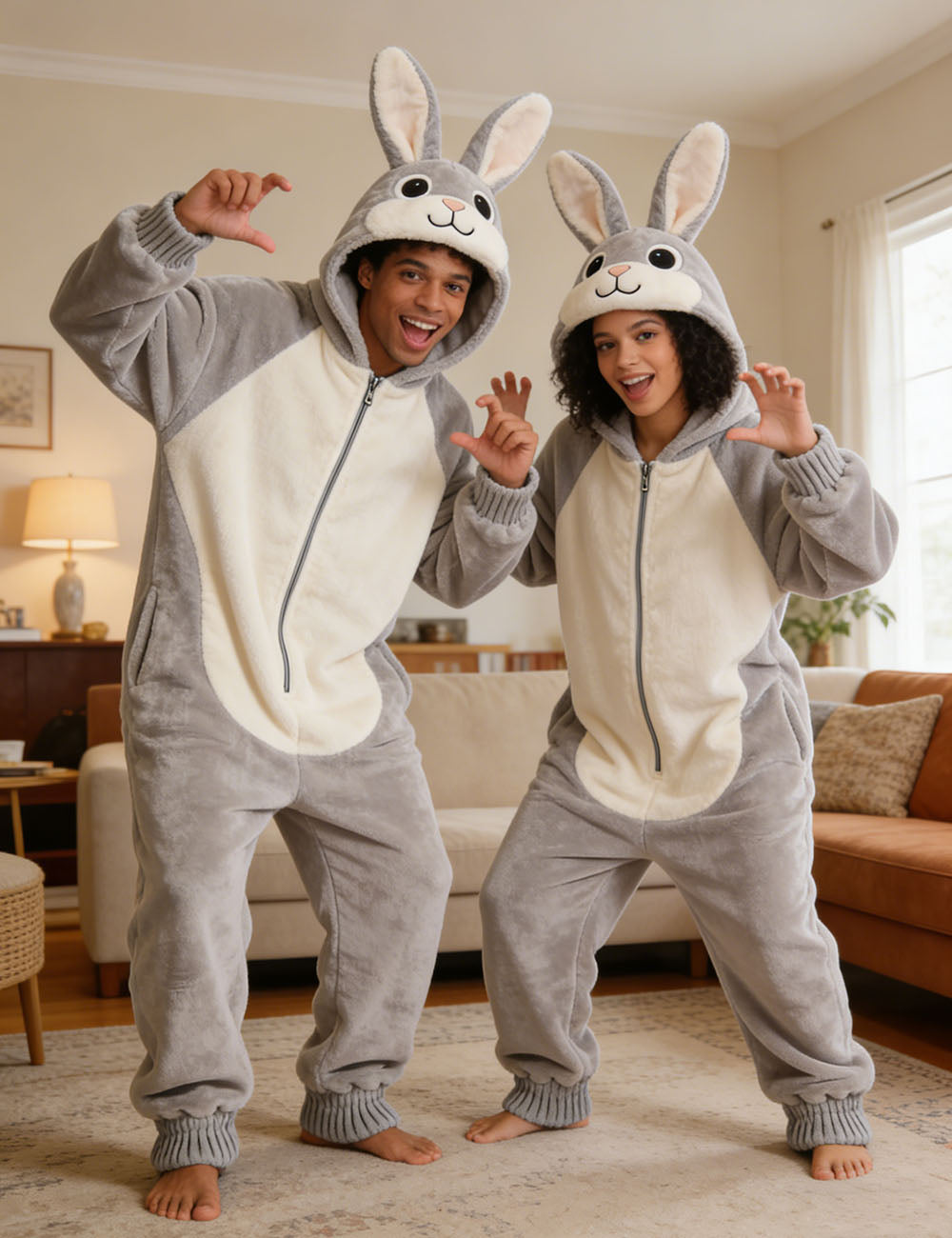 Grey Bunny Costume