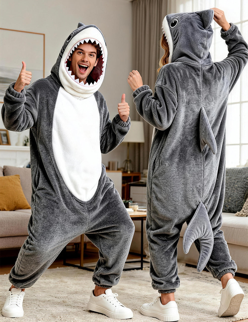Grey Shark Costume