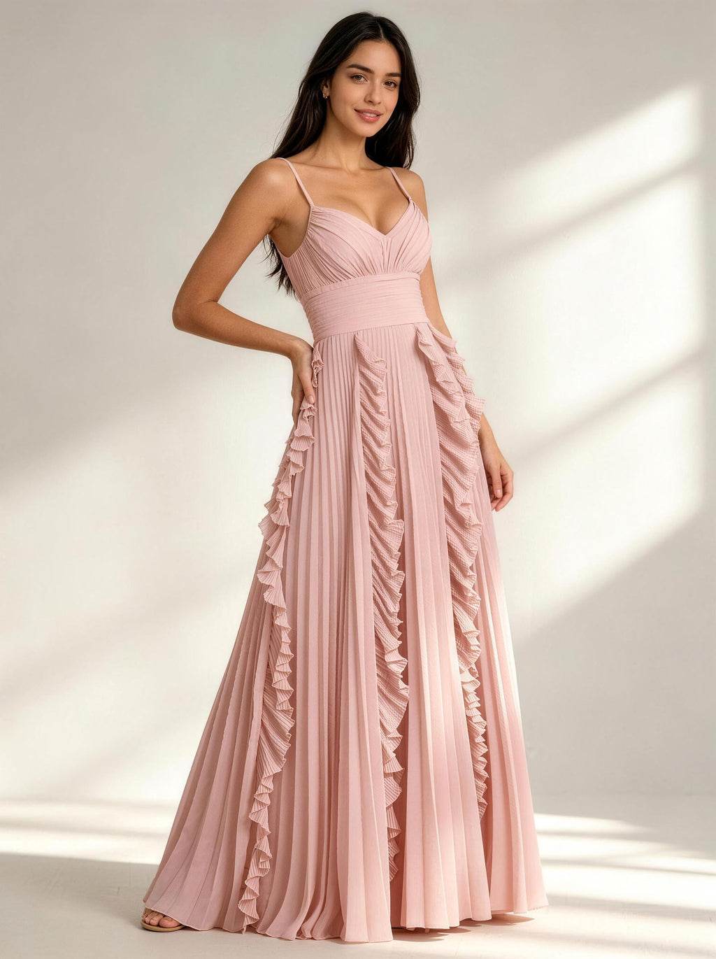 Pink Long Prom Dress,Formal Evening Dress