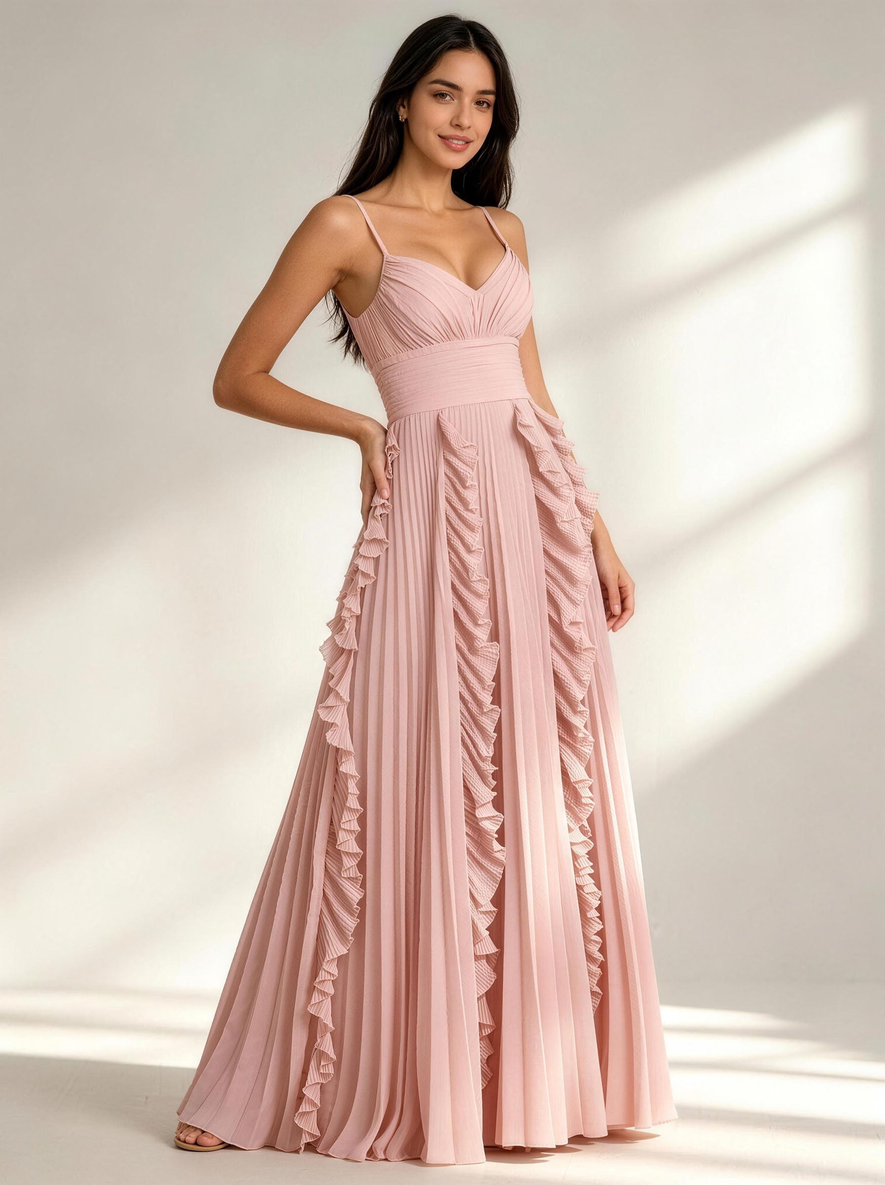 Pink Long Prom Dress,Formal Evening Dress