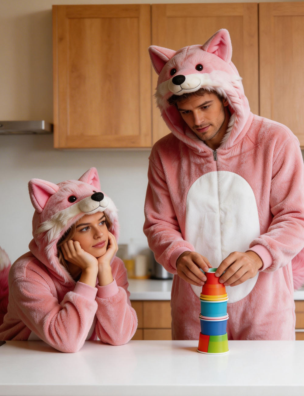 Pink Fox Onesie