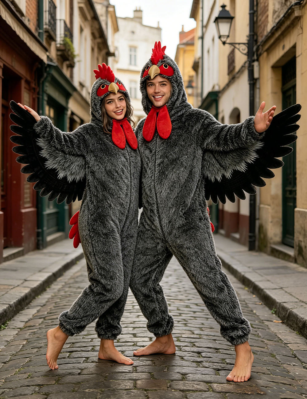 Grey Chicken Costume Adult
