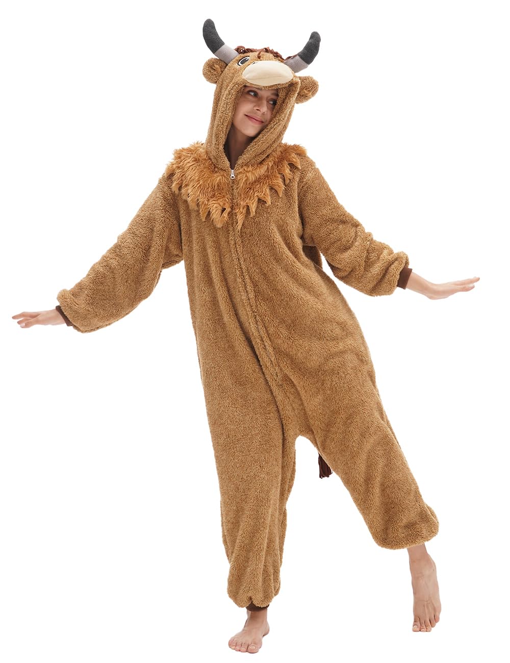 Highland Cow Onesie Halloween Costume