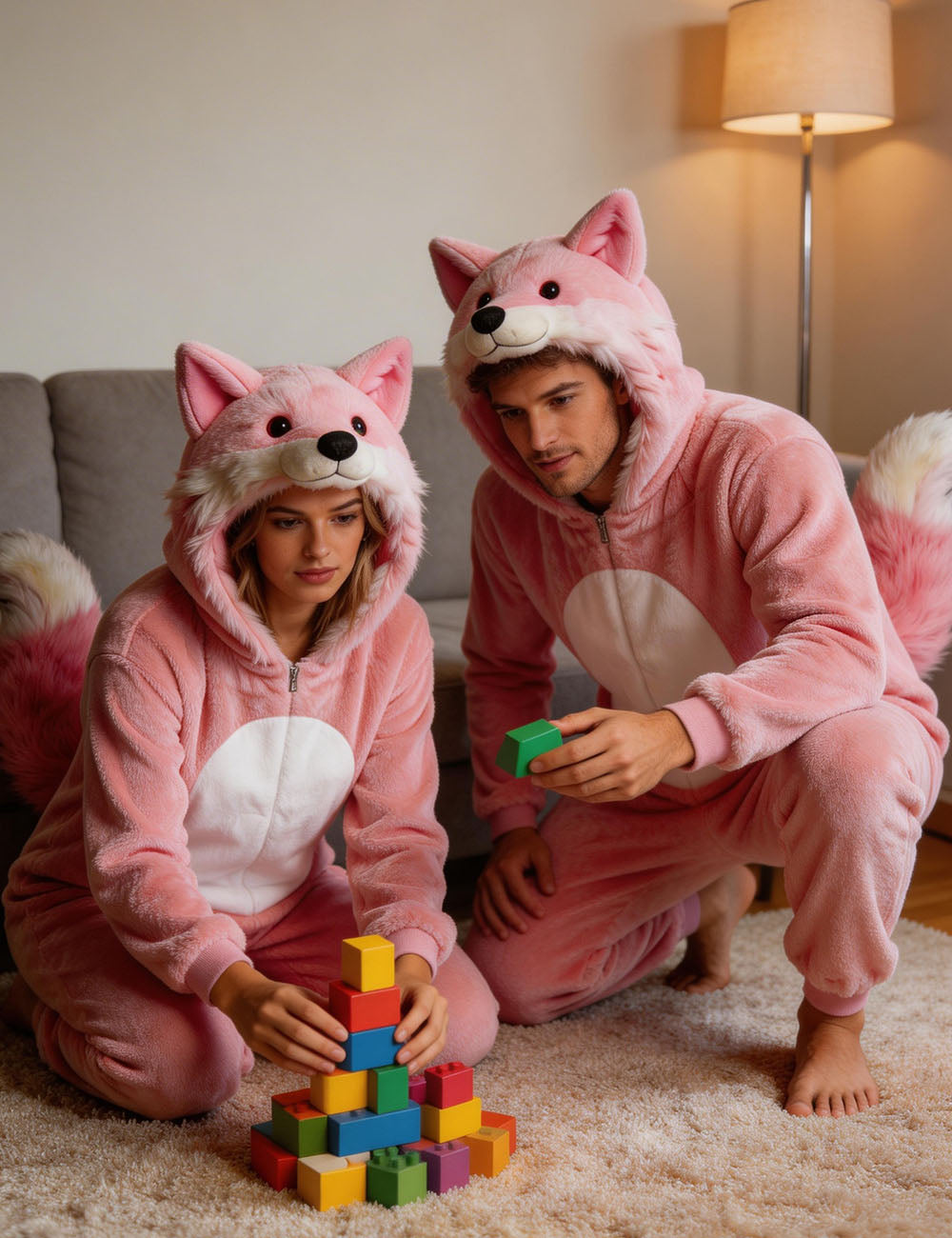 Pink Fox Onesie