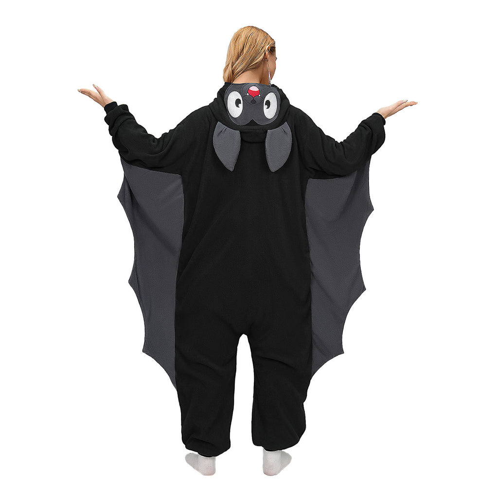 Black Bat Onesie Costume Pajamas
