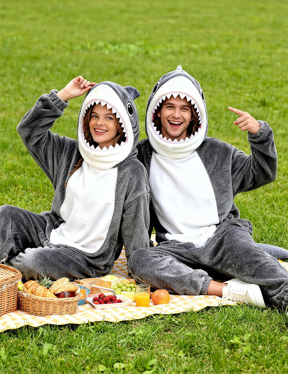 Grey Shark Costume