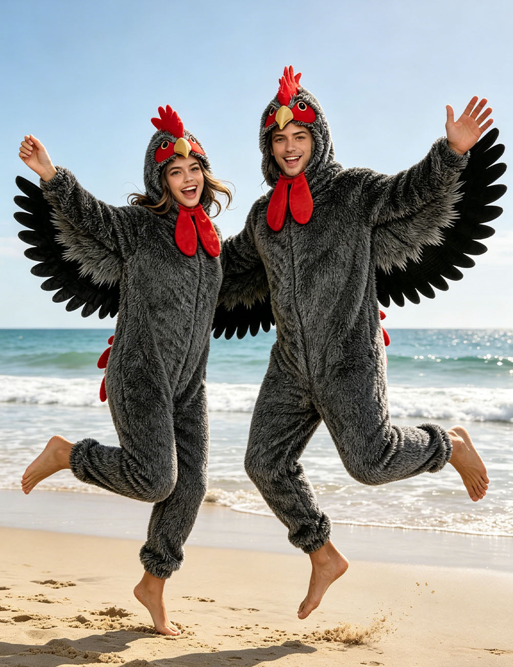Grey Chicken Costume Adult