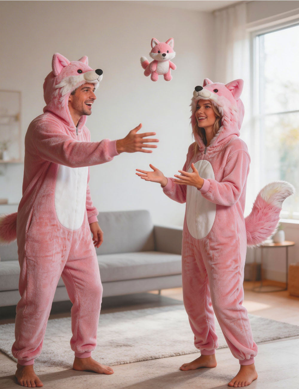 Pink Fox Onesie