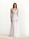 White Tull Wedding Dress, Formal Prom Dress