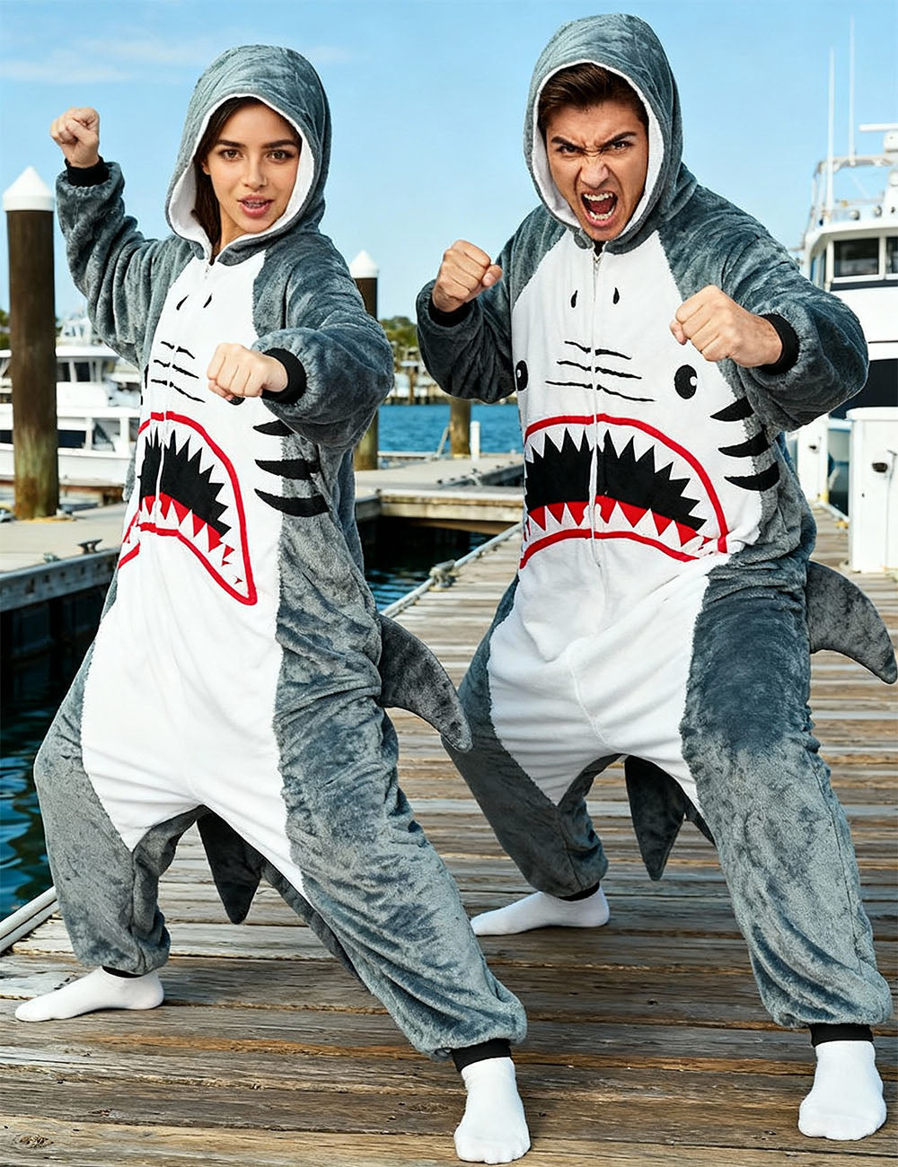 Printed Shark Costume