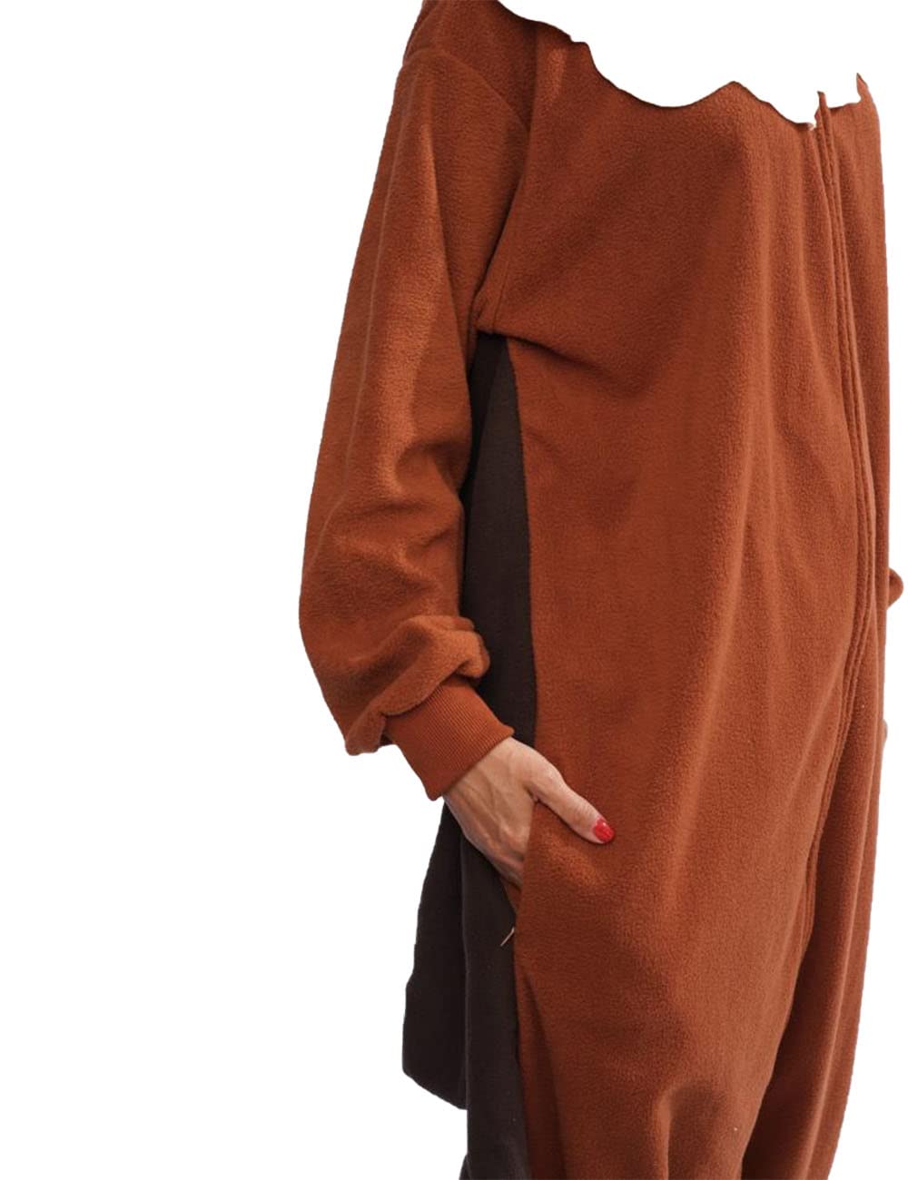 Brown Bat Onesie Costume Pajamas