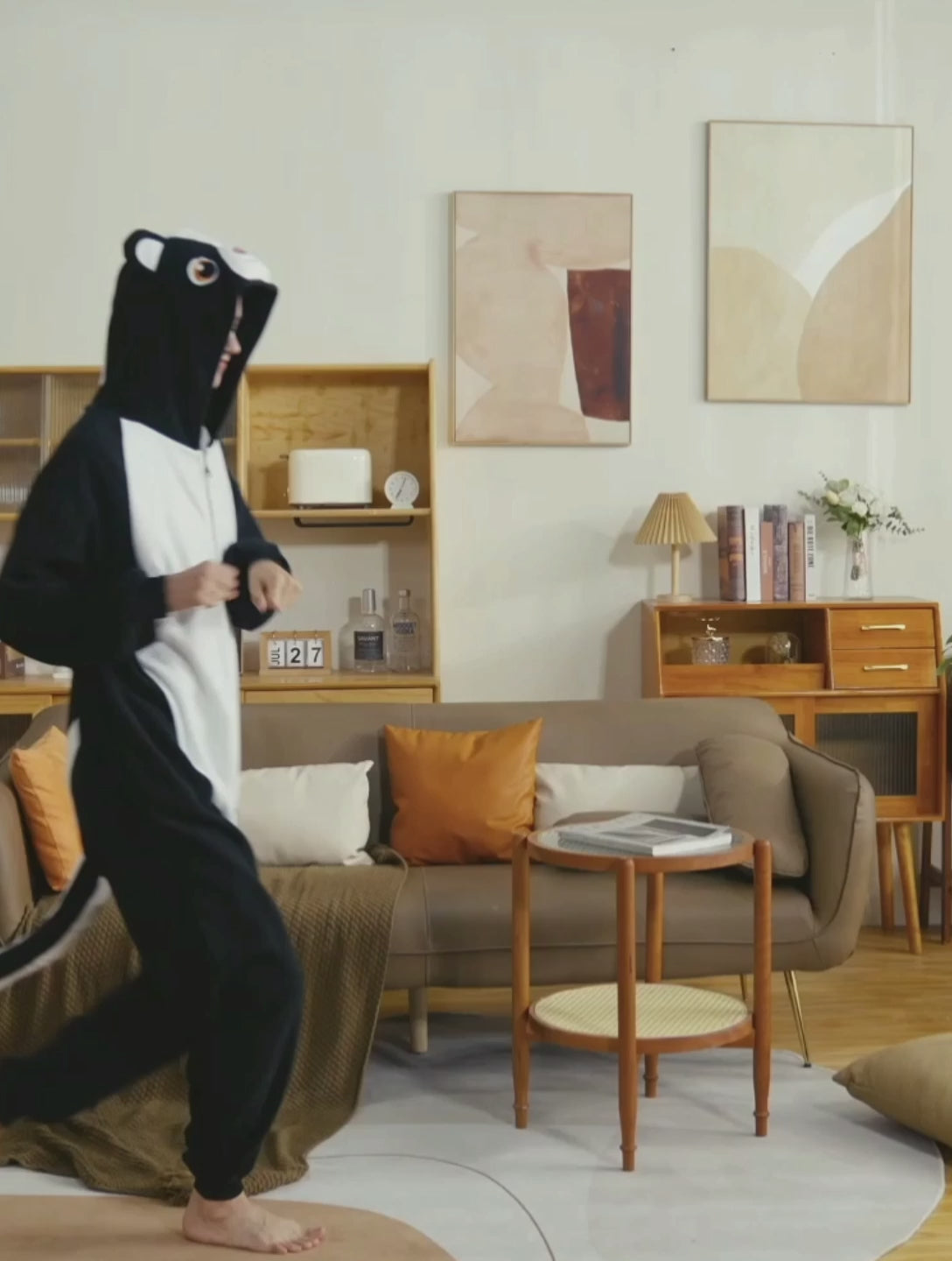 Skunk Onesie Costume Pajamas
