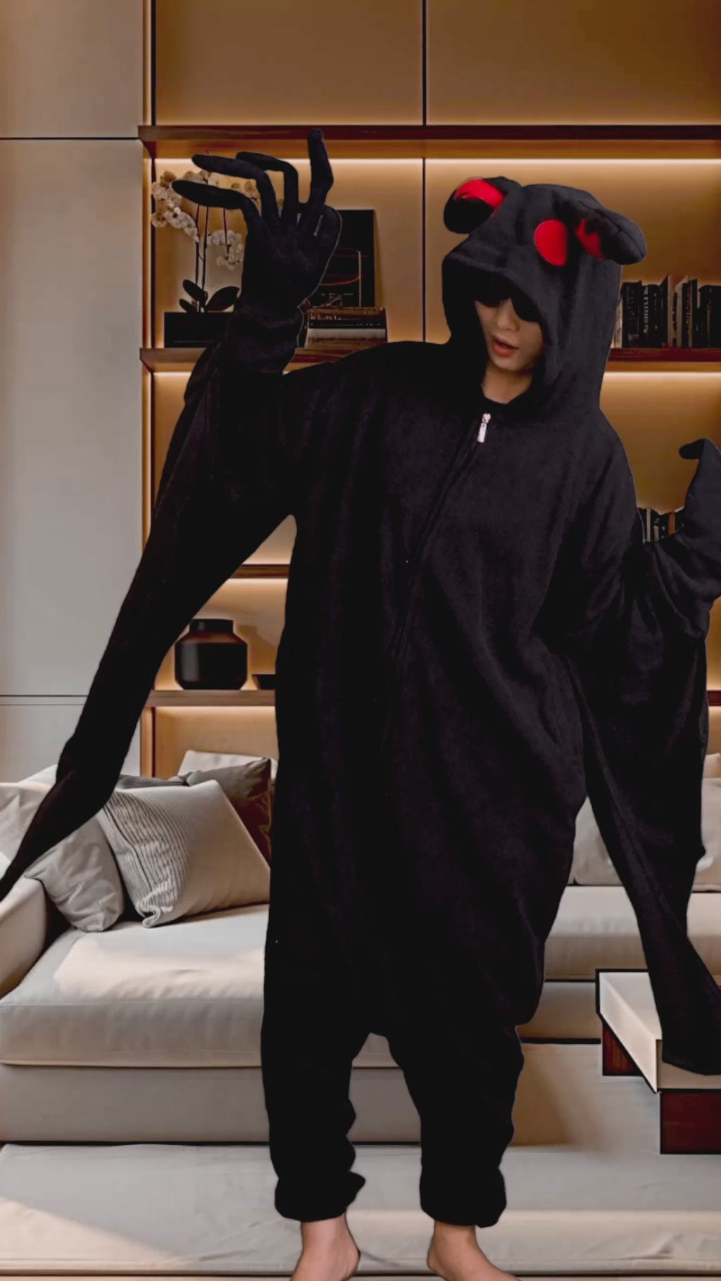 Mothman Onesies Costume Pajamas